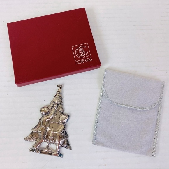 Vintage Gorham Silver Plated Tree Trimming Ornament W/ Box - Picture 1 of 6